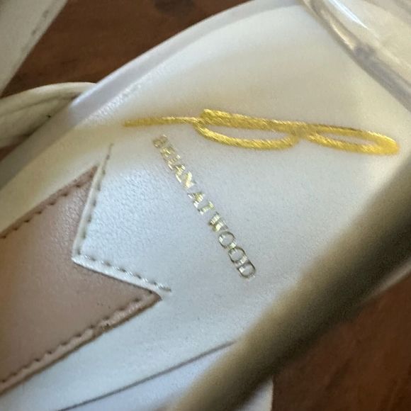 BRIAN ATWOOD Ankle Strap Heeled Sandals Fringes in White Leather - Picture 9 of 13